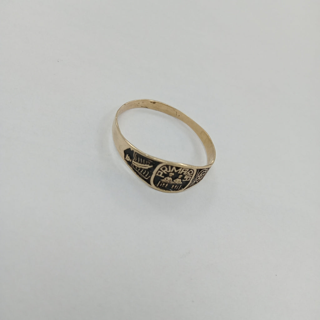 ANILLO DE GRADUACIÓN ORO 10 K 0,90 GRMS (SEMINUEVO)