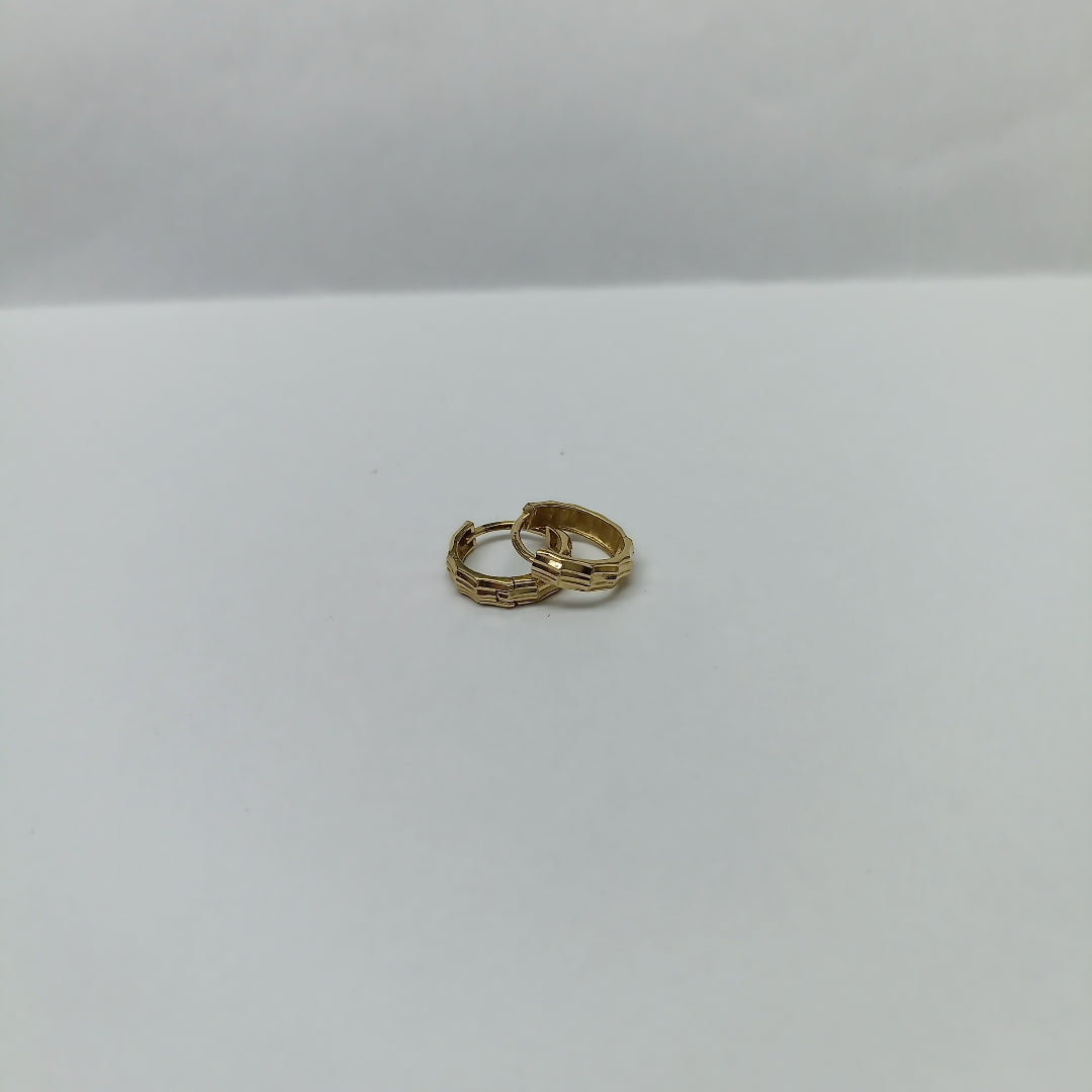 ARRACADAS PAR ORO 14 K 1.5 GRMS (SEMINUEVO)