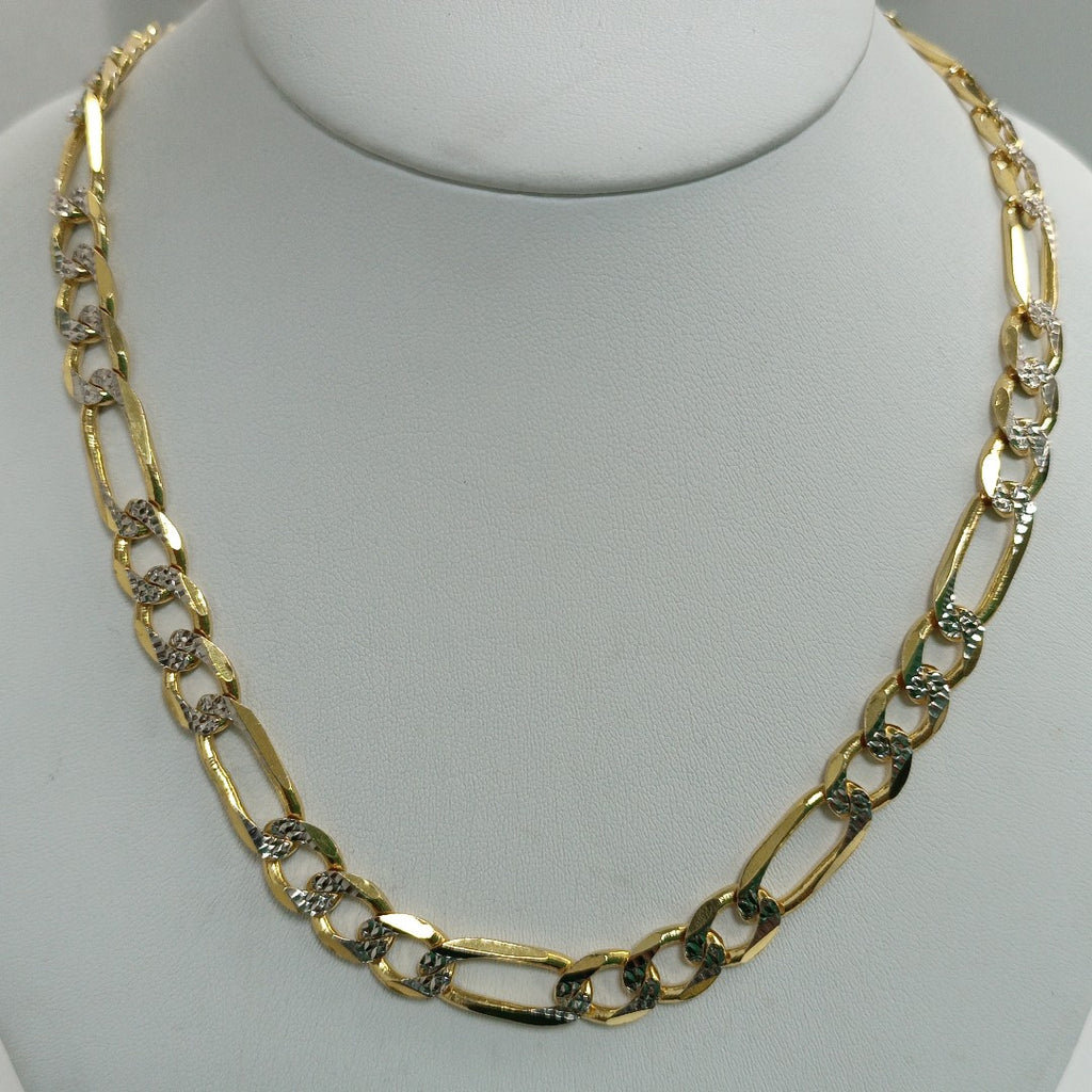 CADENA 3X1 DIAMANTADA 14K 55 CM 76.9 GR (NUEVO)