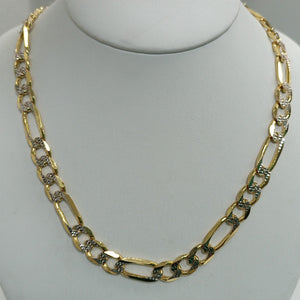 CADENA 3X1 DIAMANTADA 14K 55 CM 76.9 GR (NUEVO)