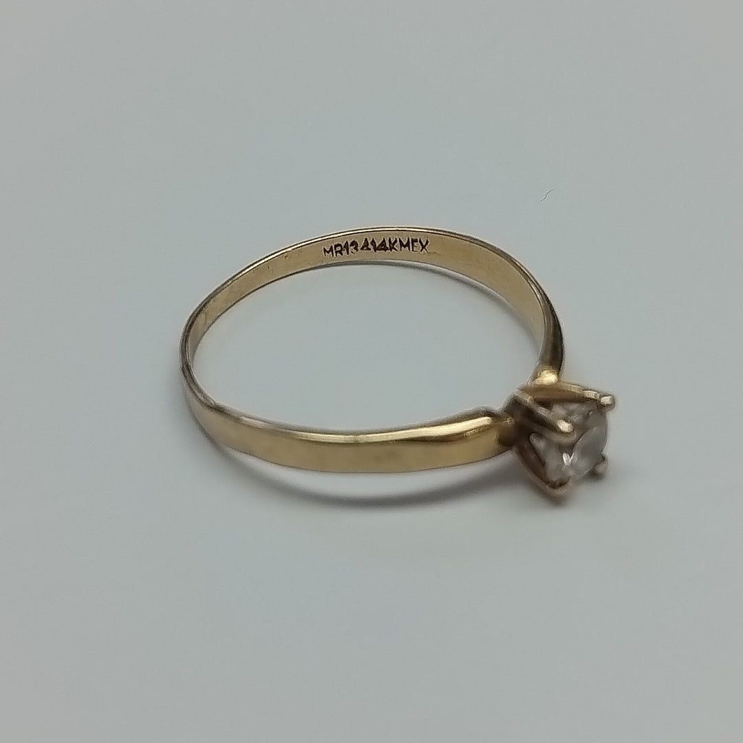 SOLITARIO ORO 14 K 1.7 GRMS (SEMINUEVO)