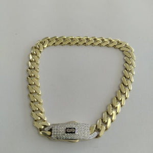 PULSERA MONACO ORO 10K 6.4 (NUEVO)