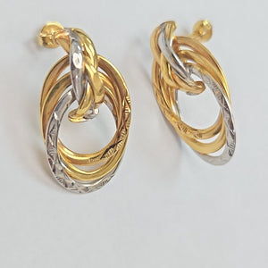ARETES PAR ORO 14 K 3.7 GRMS (SEMINUEVO)