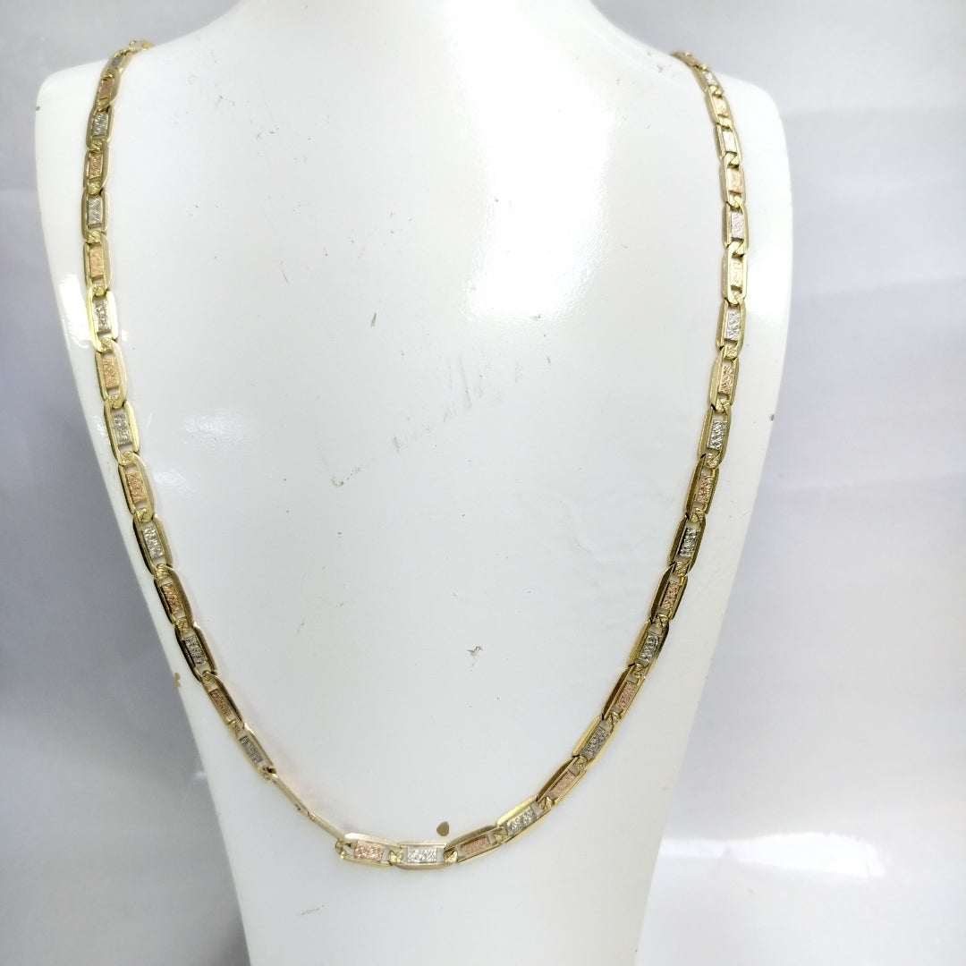 CADENA ORO COMBINADO 14 K 37.1 GRMS (SEMINUEVO)