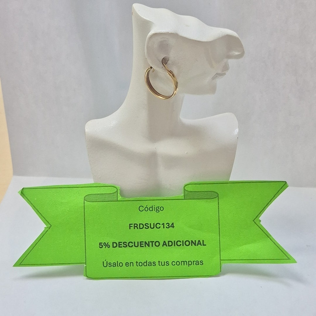 ARRACADAS PAR ORO 10 K 1,70 GRMS (SEMINUEVO)