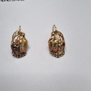 ARETES PAR ORO 14 K 4,40 GRMS (SEMINUEVO)