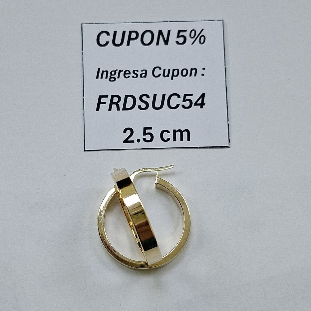 ARRACADAS ORO 14K 2.4 (NUEVO)
