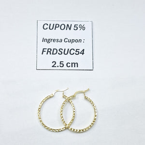 ARRACADAS ORO 14K 1.9 (NUEVO)