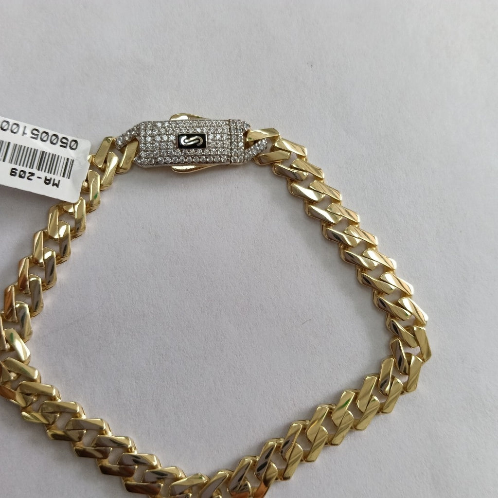 PULSERA MONACO ORO 10K 7.1 (NUEVO)