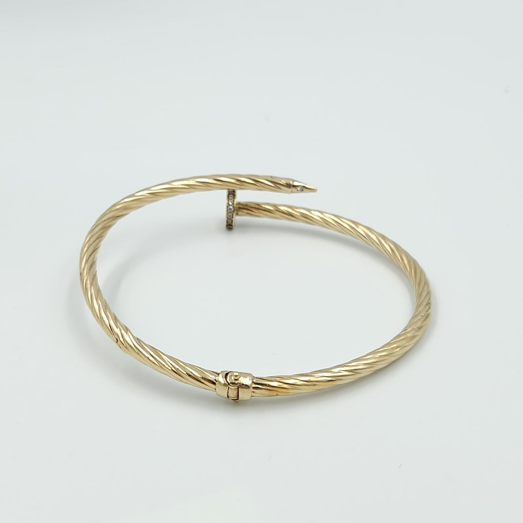 PULSERA RIGIDA ORO 14 K 4.9 GRMS (SEMINUEVO)
