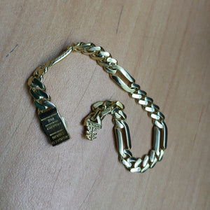 PULSERA MONACO ORO 10K 6.5 (NUEVO)