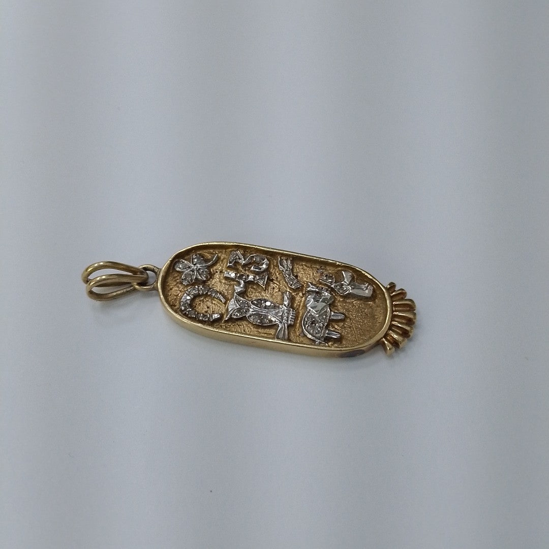 DIJE ORO,RODIADO 14 K 10,00 GRMS (SEMINUEVO)