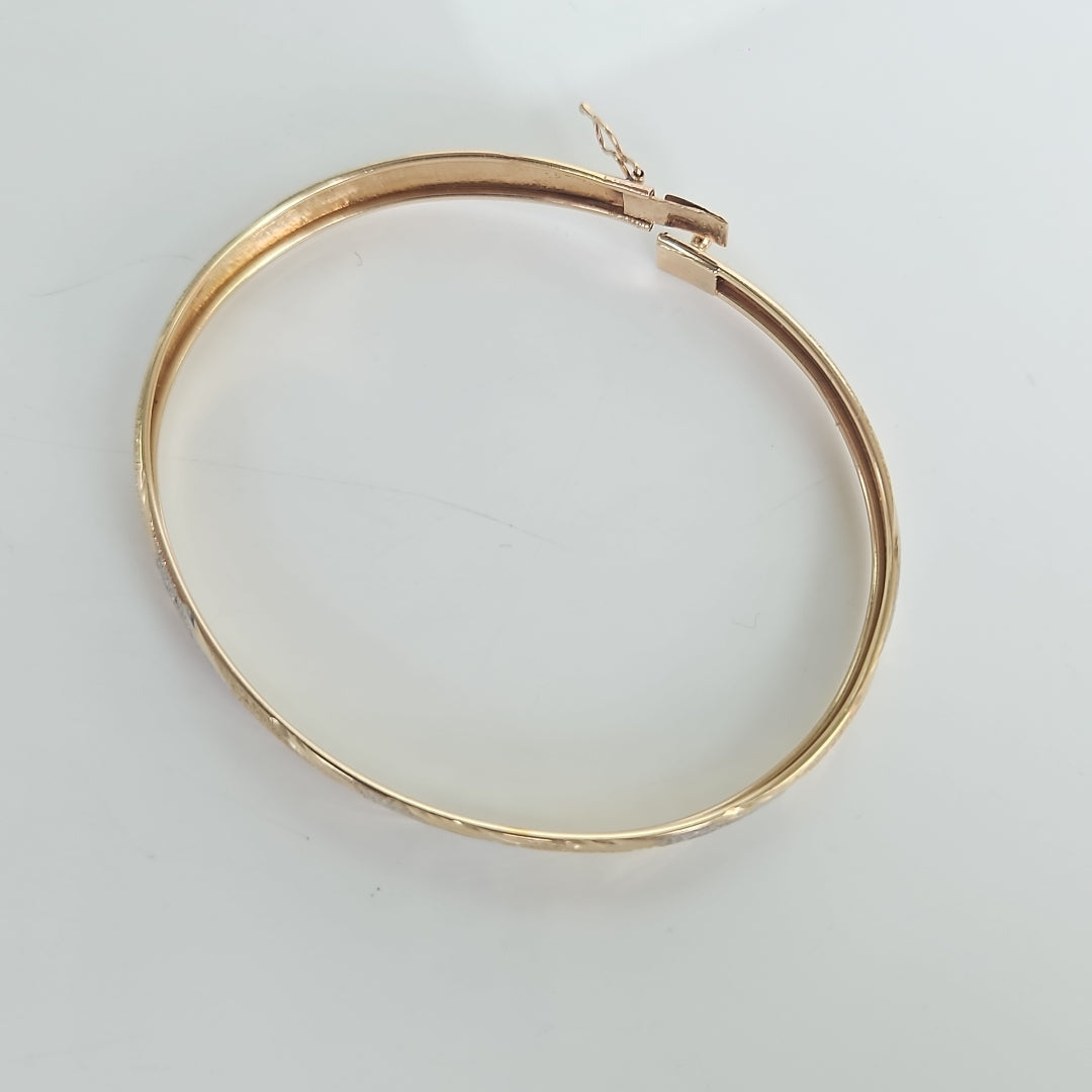 PULSERA RIGIDA ORO 14 K 5.3 GRMS (SEMINUEVO)