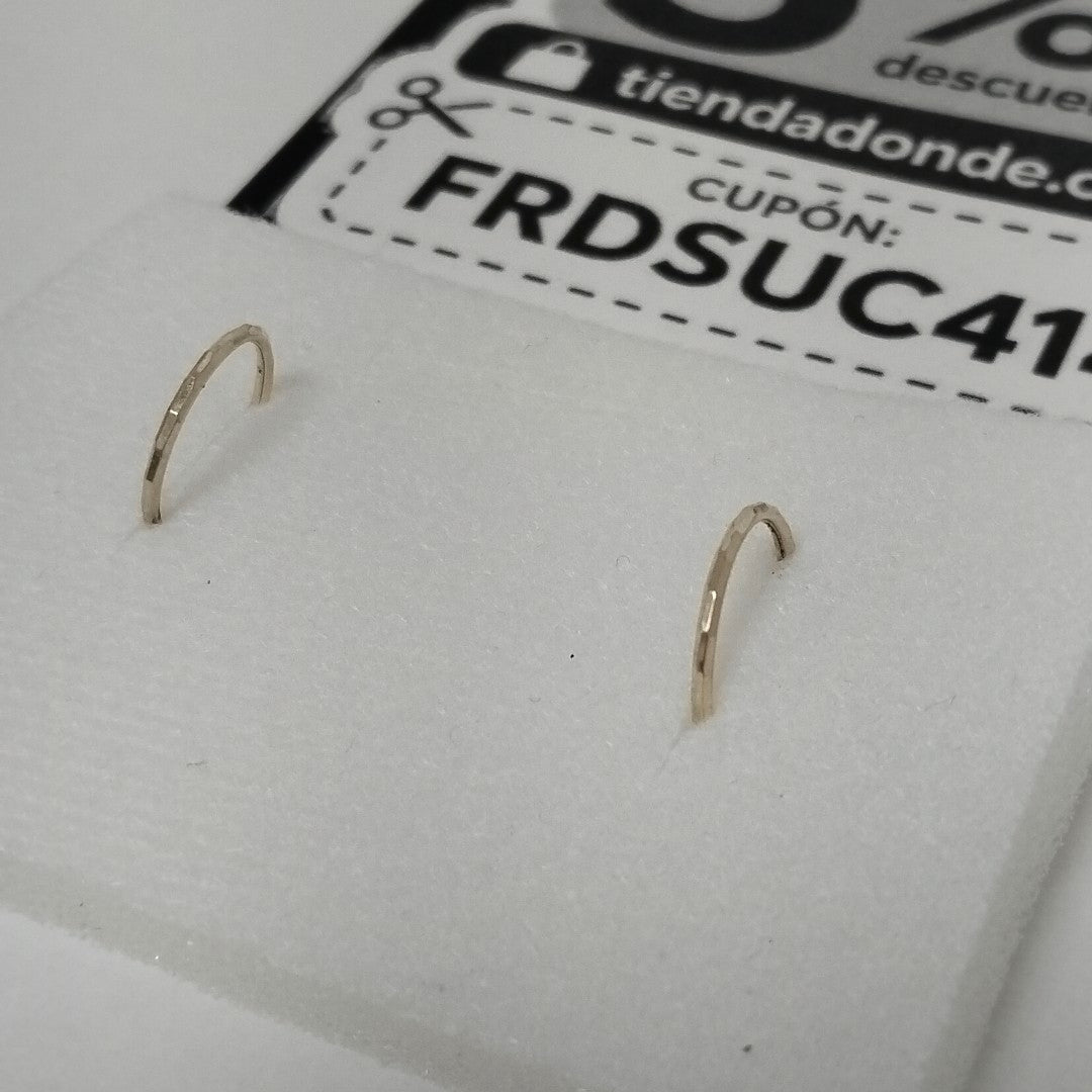 ARRACADAS PAR ORO 14 K 0.6 GRMS (SEMINUEVO)