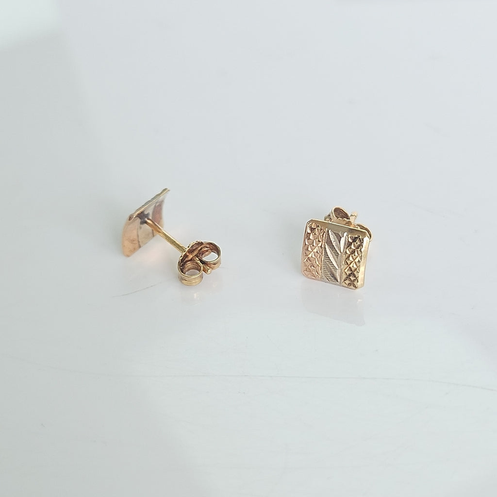 BROQUELES PAR ORO COMBINADO 14 K 1.5 GRMS (SEMINUEVO)