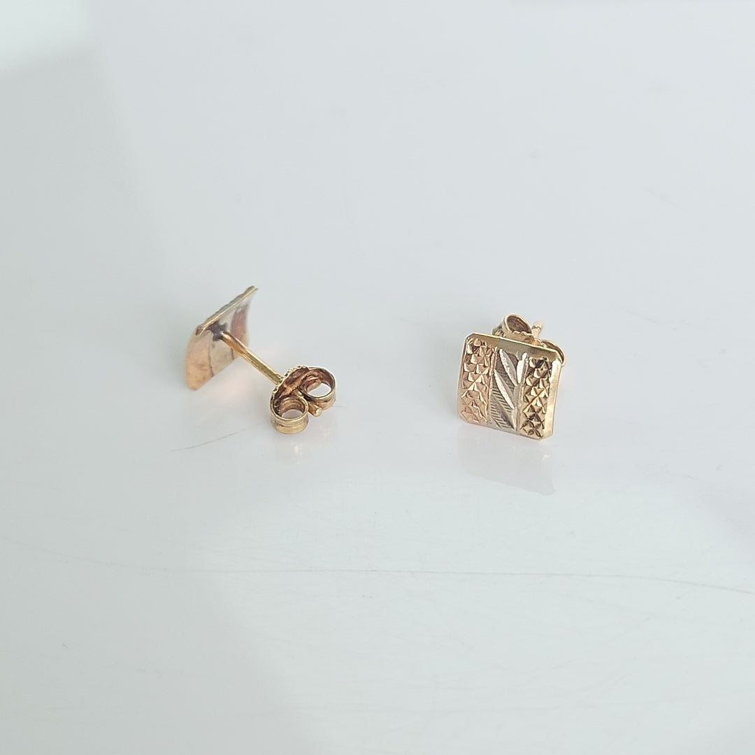 BROQUELES PAR ORO COMBINADO 14 K 1.5 GRMS (SEMINUEVO)