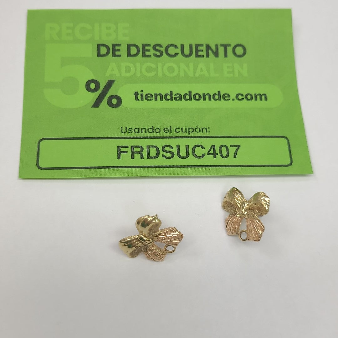 ARETES PAR ORO 10 K 1.7 GRMS (SEMINUEVO)