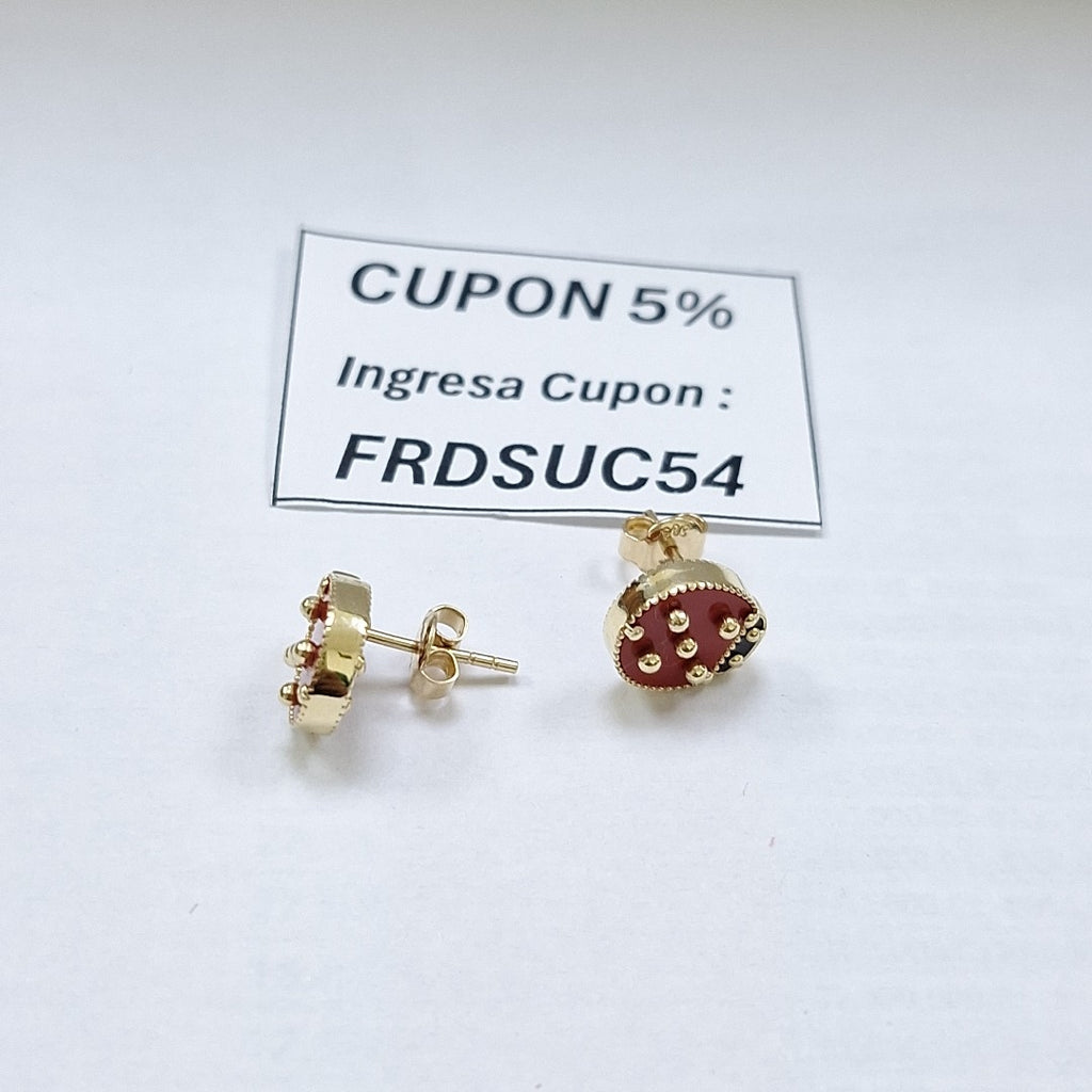 BROQUELES ORO 14K 2.6 (NUEVO)