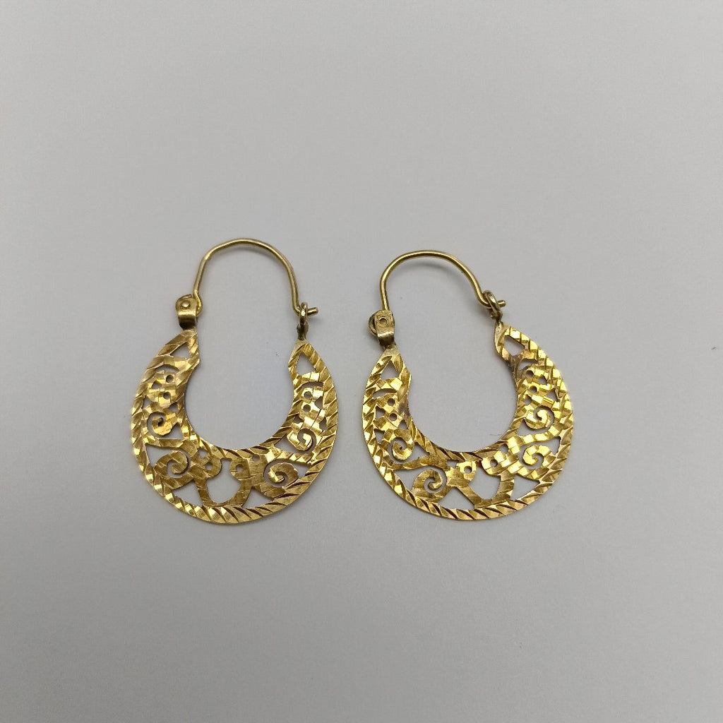 ARETES PAR ORO 8 K 3.3 GRMS (SEMINUEVO)