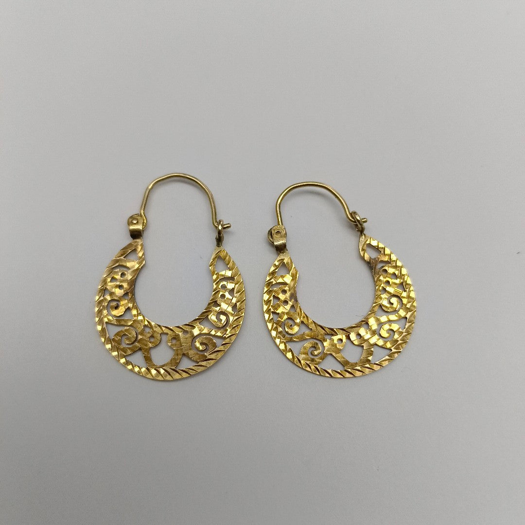 ARETES PAR ORO 8 K 3.3 GRMS (SEMINUEVO)
