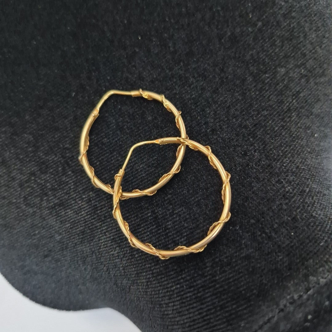 ARRACADAS PAR ORO 14 K 4 GRMS (SEMINUEVO)