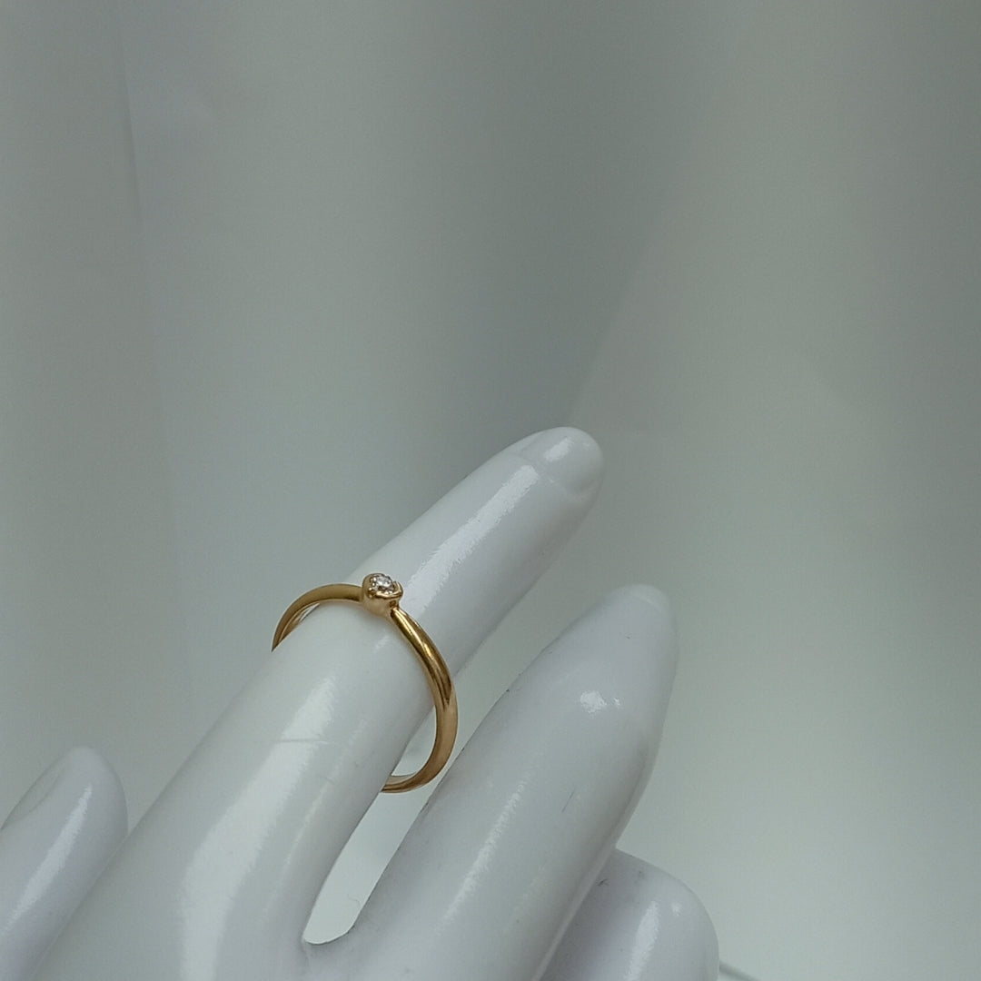 SOLITARIO ORO 14 K 1.9 GRMS (SEMINUEVO)