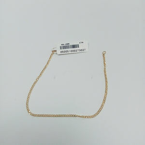 PULSERAS DAMA BARBADA AMARILLA ORO 14K 0.6 (NUEVO)