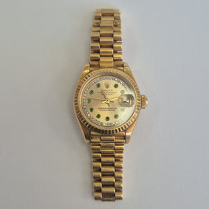 RELOJ CAJA Y PULSO ORO ORO 18 K 70.9 GRMS (SEMINUEVO)