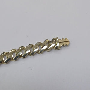 PULSERA CABALLERO MONACO ORO 10K 12.1 (NUEVO)