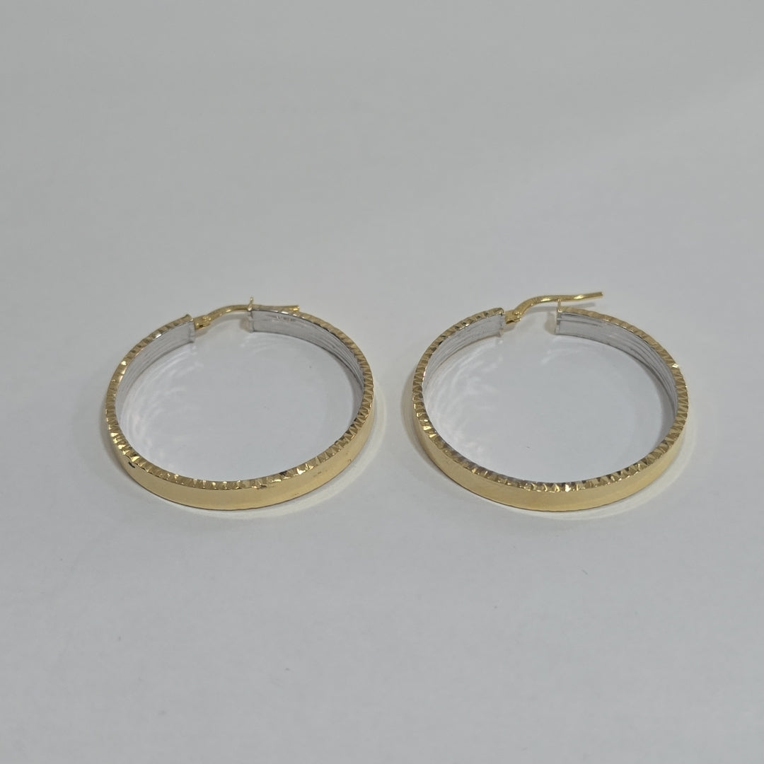 ARRACADAS PAR ORO,ORO BLANCO 14 K 3,30 GRMS (SEMINUEVO)