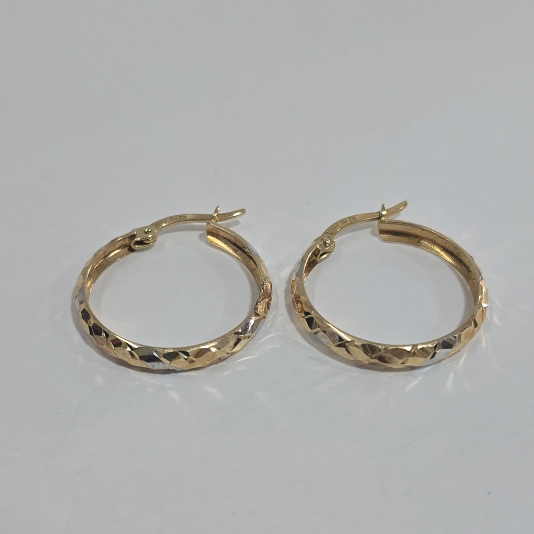 ARRACADAS PAR ORO 14 K 1,40 GRMS (SEMINUEVO)