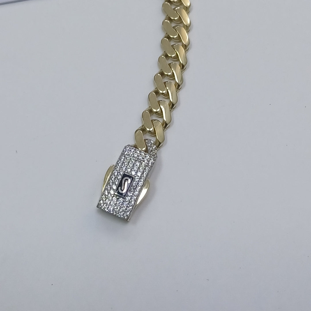 PULSERA MONACO ORO 10K 6.9 (NUEVO)