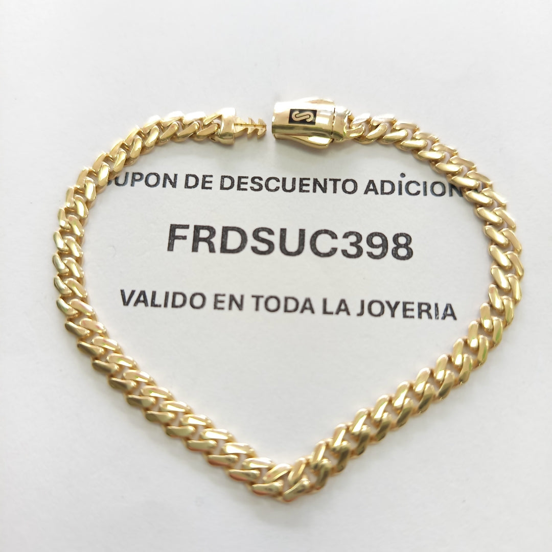 PULSERA MONACO ORO 14K 5.5 (NUEVO)