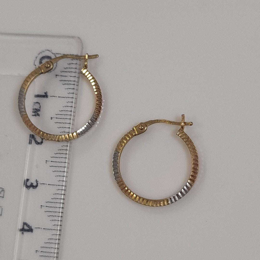 ARRACADAS PAR ORO 10 K 1.3 GRMS (SEMINUEVO)
