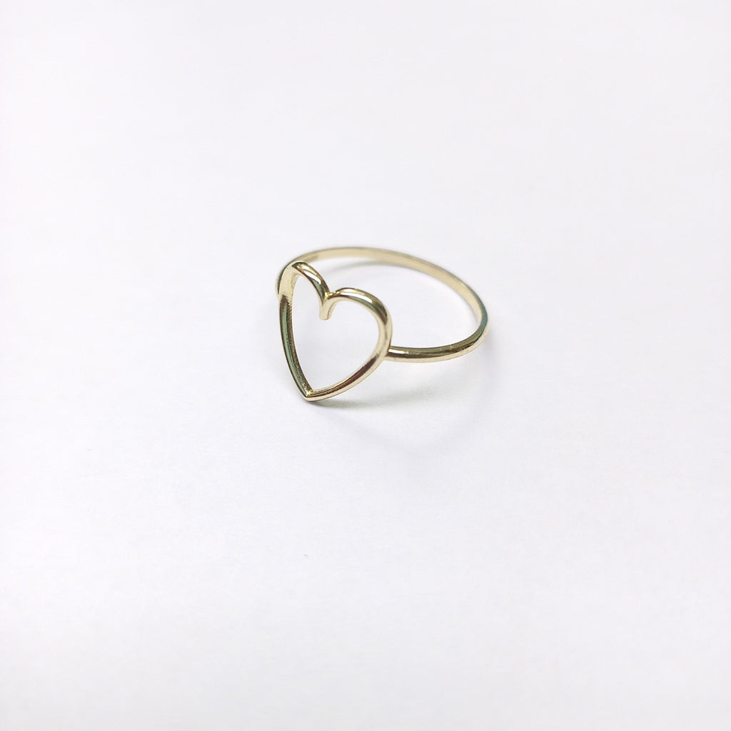 ANILLOS ANILLITO FIG CORAZON 10K TALLA 7 0.8 GR (NUEVO)