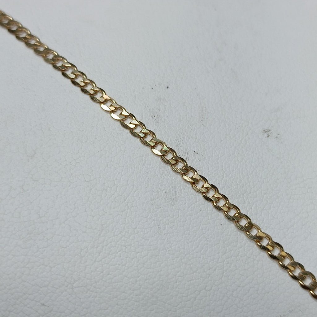 PULSERA TEJIDO BARBADA 14K 18 CM 2.1 GR (NUEVO)
