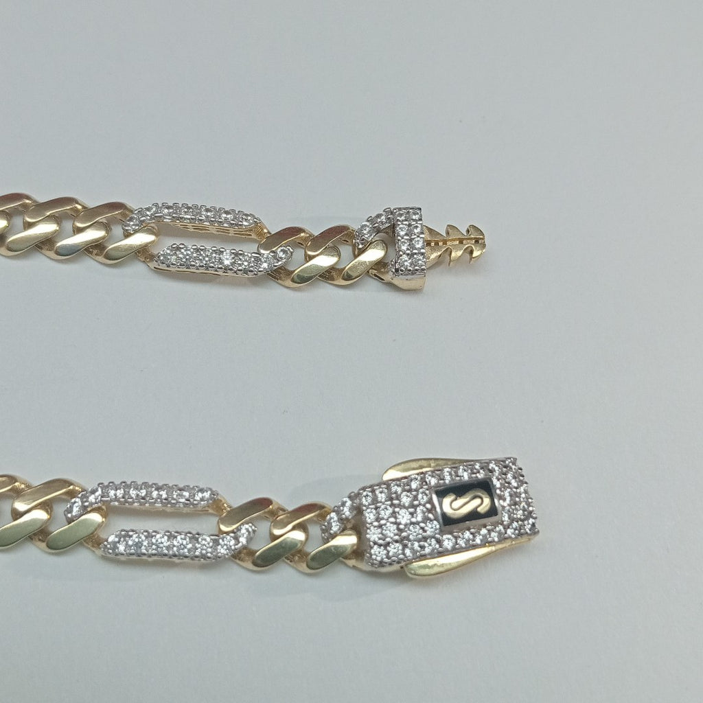 PULSERA MONACO ORO 10K 5.2 (NUEVO)