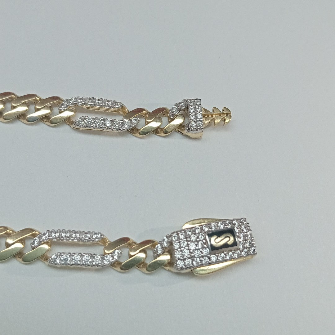 PULSERA MONACO ORO 10K 5.2 (NUEVO)
