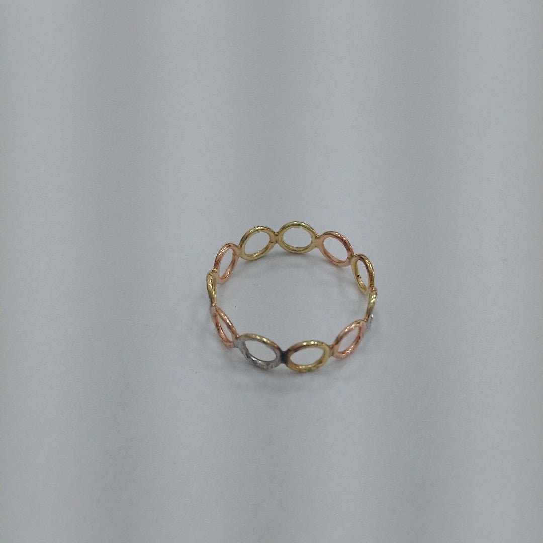 ANILLITO ORO COMBINADO 14 K 1 GRMS (SEMINUEVO)