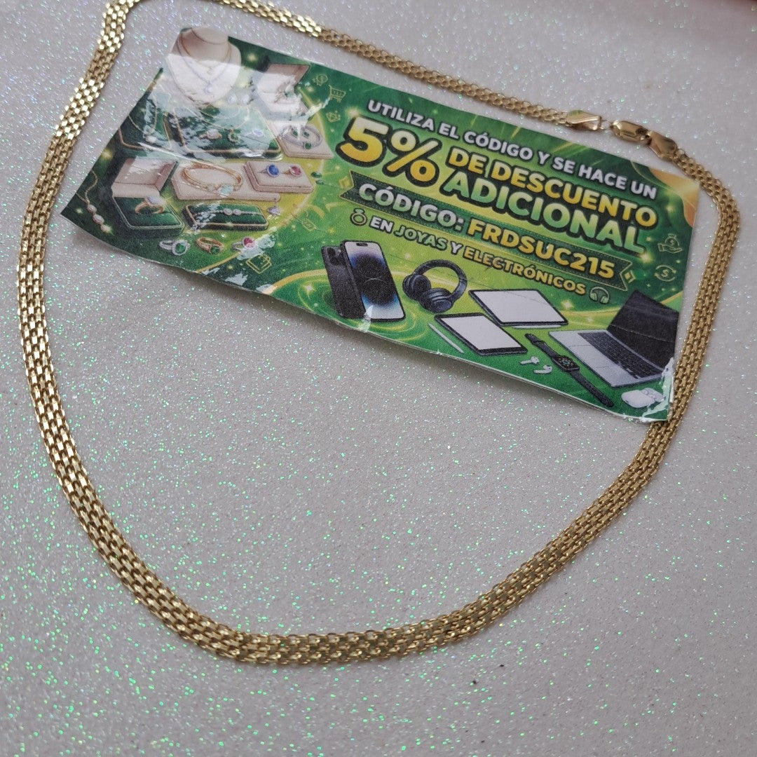 CADENA ESPECIAL 14K 50 CM 11.6 GR (NUEVO)