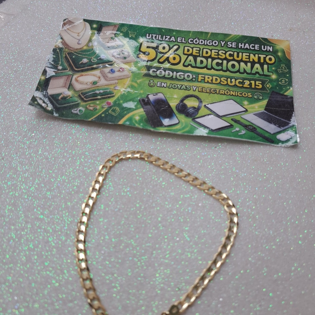 PULSERA BARBADA 14K 21 CM 5 GR (NUEVO)