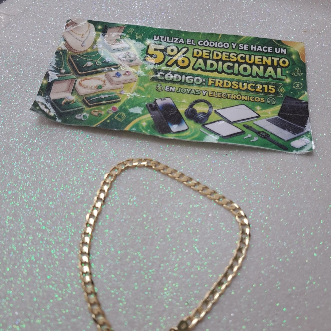 PULSERA BARBADA 14K 21 CM 5 GR (NUEVO)