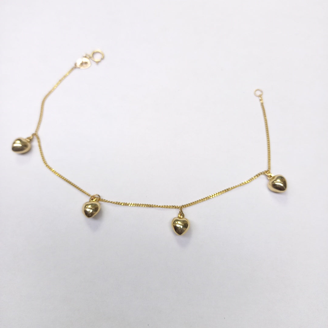 PULSERA ESPECIAL DIJES 10K 18 CM 1.6 GR (NUEVO)