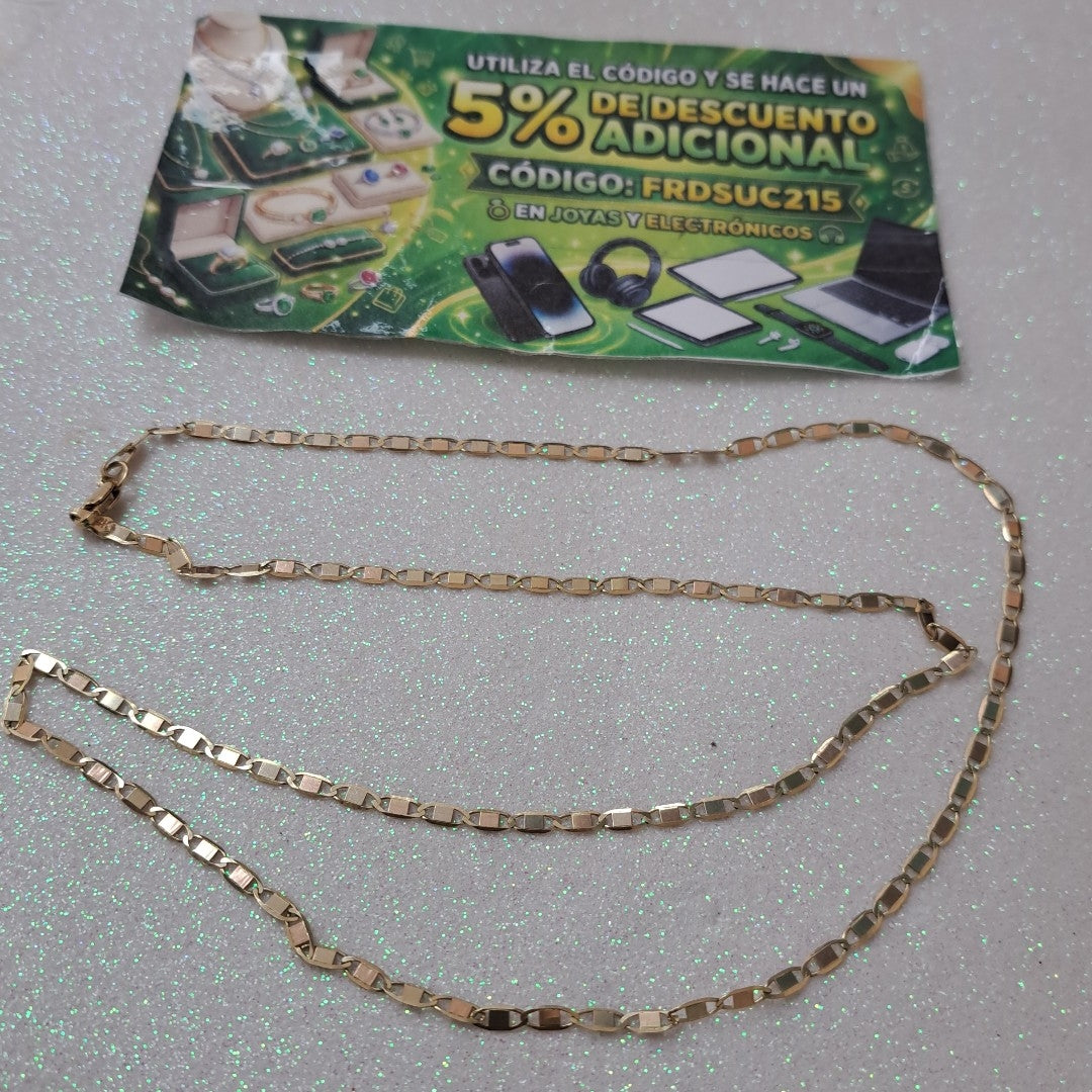 CADENA ESPEJO 14K 60 CM 5.4 GR (NUEVO)