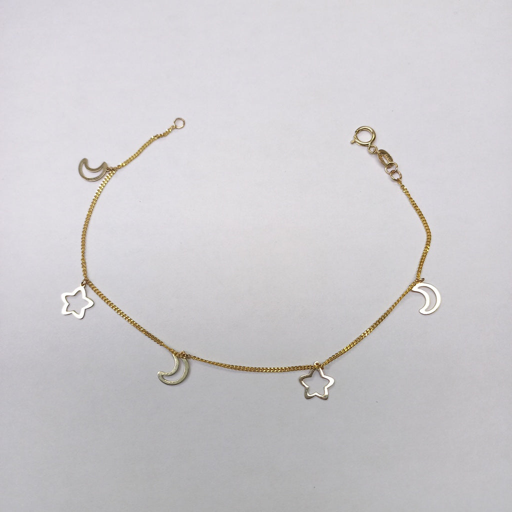 PULSERA ESPECIAL DIJES 10K 18 CM 1.1 GR (NUEVO)