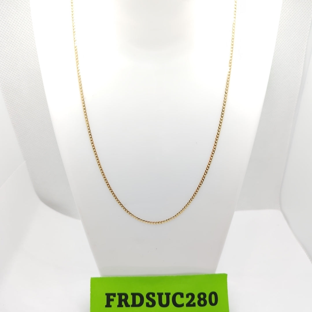 CADENAS BARBADA AMARILLA ORO 14K 1.8 (NUEVO)