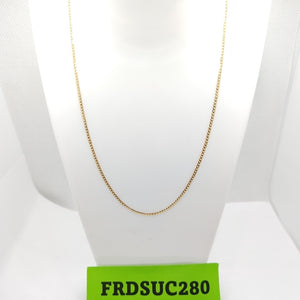 CADENAS BARBADA AMARILLA ORO 14K 1.8 (NUEVO)