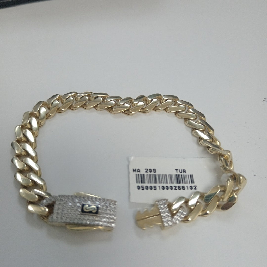 PULSERA MONACO ORO 10K 9.2 (NUEVO)