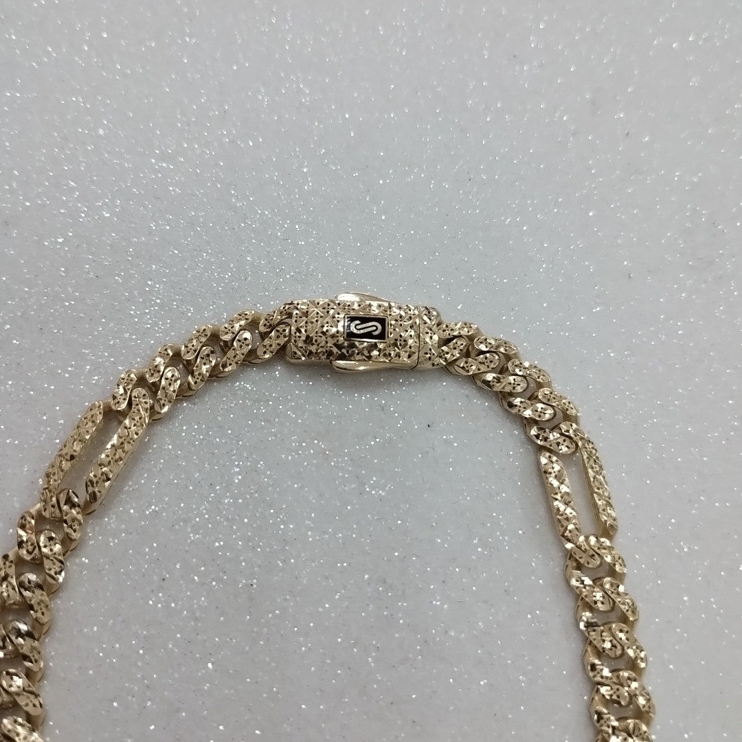 PULSERA CABALLERO MONACO ORO 10K 7 (NUEVO)