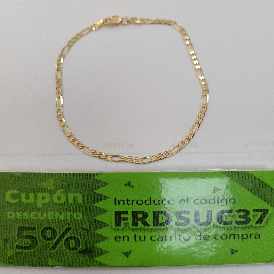 PULSERAS DAMA CARTIER 3 1 AMARILLA ORO 14K 1.9 (NUEVO)